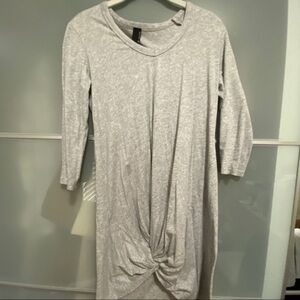 Women’s juniors girls gray grey Bobi front tie dress size M